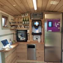 Wild cow dairy coffee cabin and organic milk vending machine