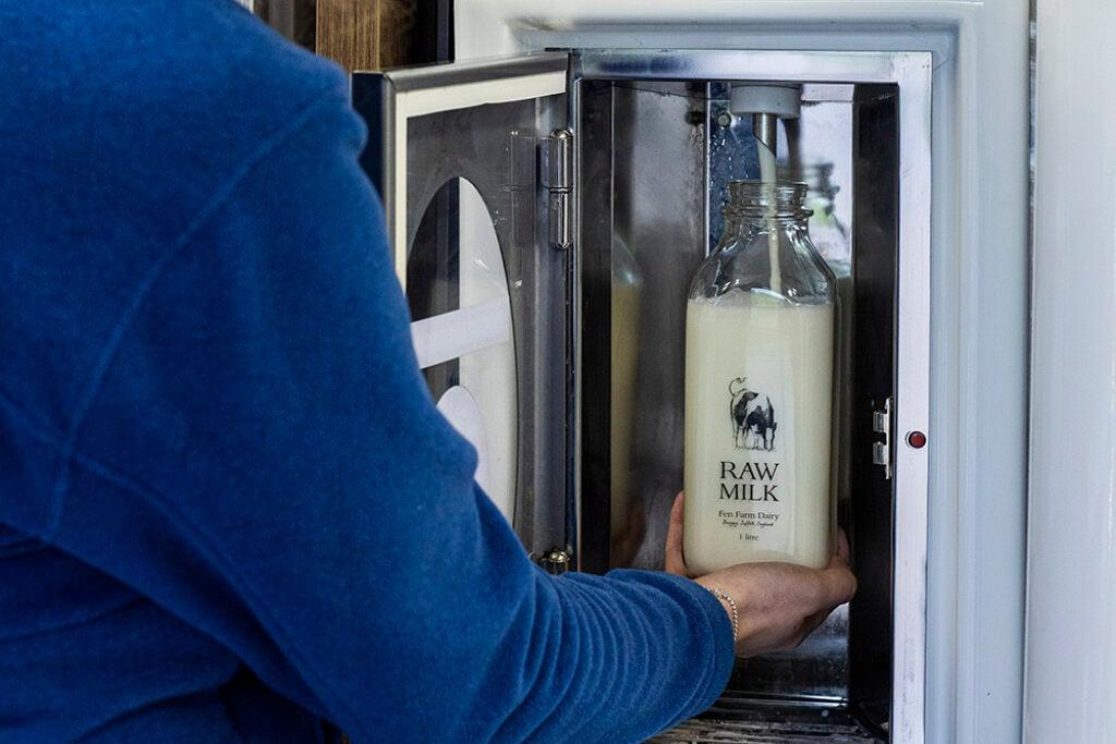 Milk Vending Machine at Fen Farm Dairy